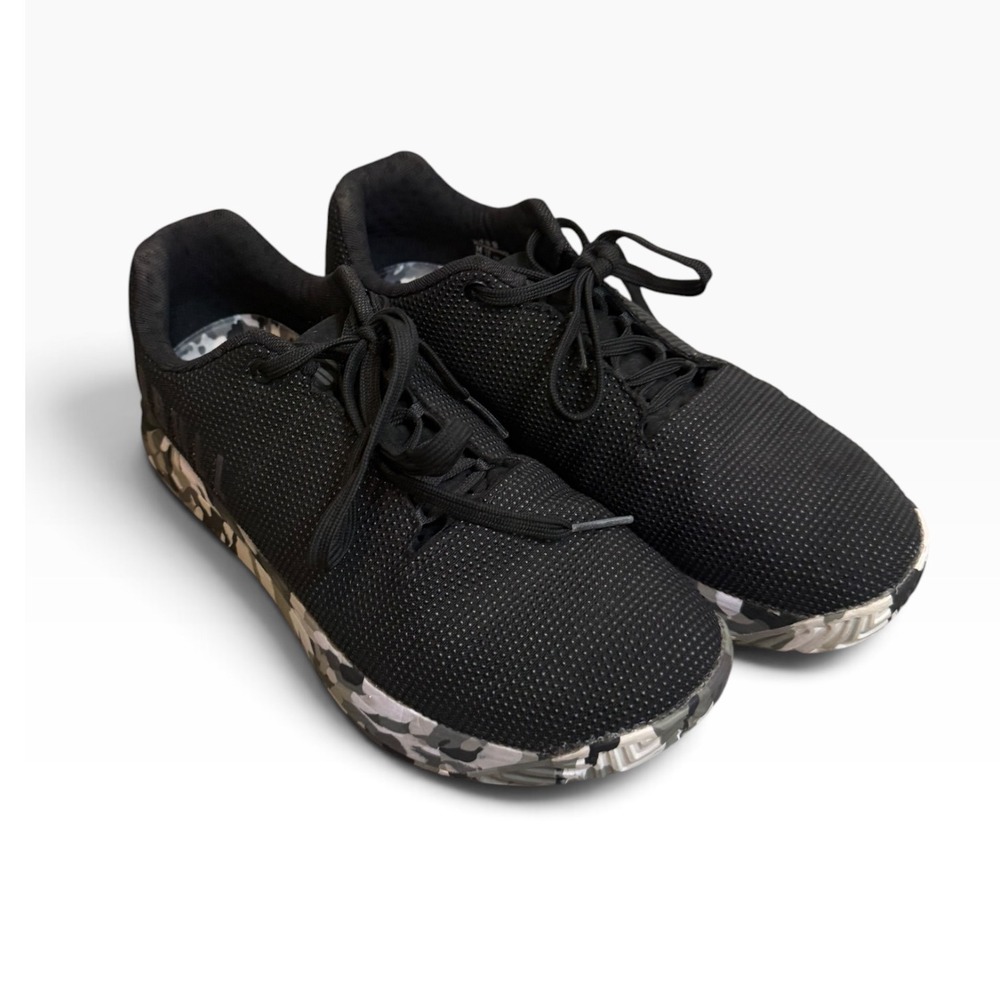 NOBULL Black SuperFabric Camo Trainer Shoes Mens 8.5 Womens 10 Cross Training